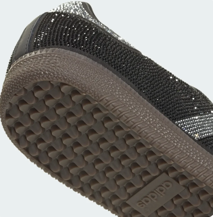 adidas Samba OG Rhinestone Women's Sneakers – Black & Silver