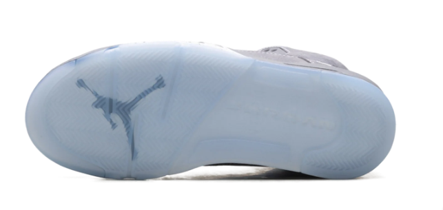 Air Jordan 5 'Wolf Grey' Sneakers – Grey / Silver / Icy Blue