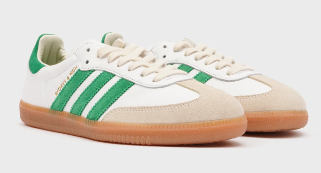 Sporty & Rich x adidas Samba OG "White / Jolly Green"