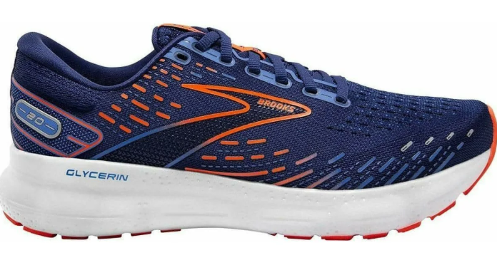 Brooks Glycerin 20 Men's Running Shoes – Navy & Orange