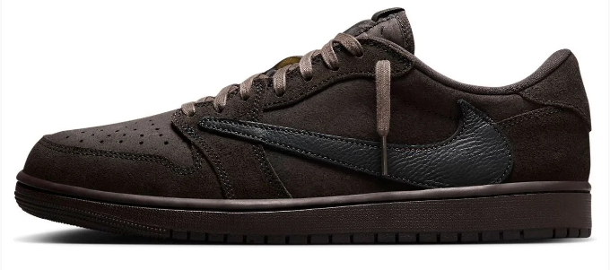 Travis Scott x Air Jordan 1 Retro Low OG SP “Velvet Brown” – Dark Brown / Black
