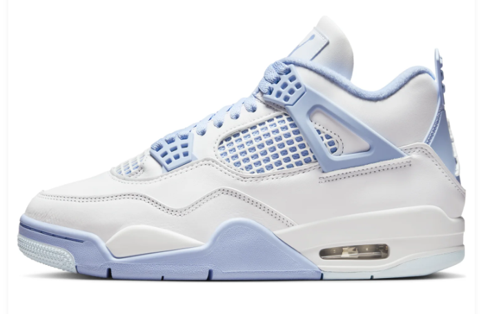 Air Jordan 4 Retro “Forget Me Not” Women's Sneakers – White & Powder Blue | HV0823-100