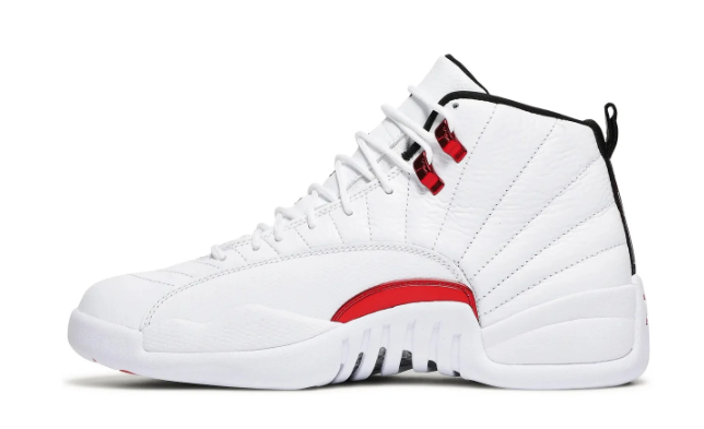 Air Jordan 12 Retro 'Twist' Sneakers - White / University Red / Black