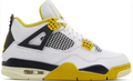 Air Jordan 4 “Vivid Sulfur” (2024) – White / Black / Yellow