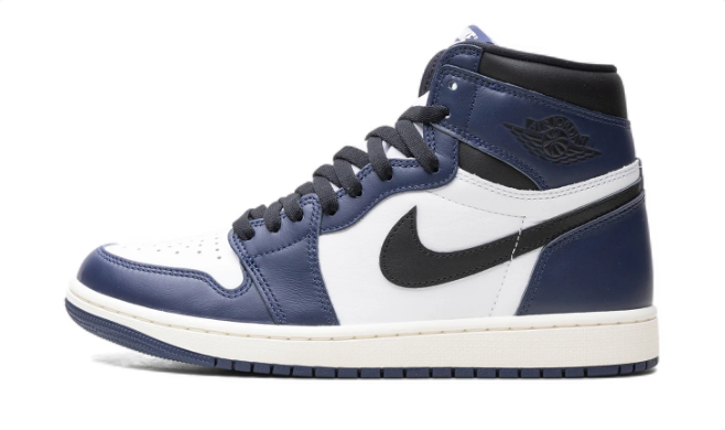 Air Jordan 1 Retro High OG “Midnight Navy” – White / Navy / Black