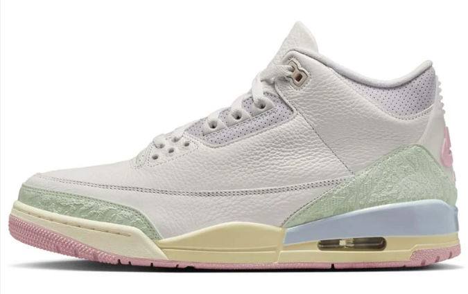 Air Jordan 3 Retro OG 'Spring Is In The Air' Sneakers – Sail / Jade Aura