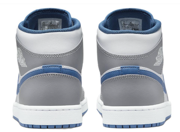 Air Jordan 1 Mid “Cement Grey True Blue” – Grey, White & Blue | DQ8426-014