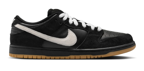 Nike SB Dunk Low Pro – Black, White & Gum