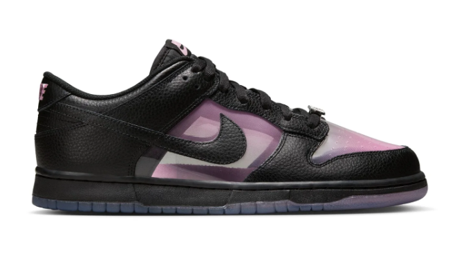 Nike Dunk Low Retro Premium 'Transparent' Sneakers | Black / Pink