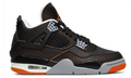 Air Jordan 4 Retro 'Starfish' Women's Sneakers (2021) - Black / Orange