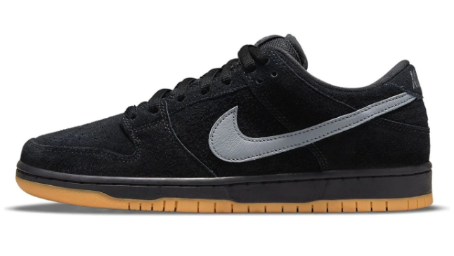 Nike SB Dunk Low Pro 'Fog' – Black / Grey / Gum