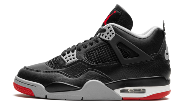 Air Jordan 4 “Bred Reimagined” (2024) – Black / Red / Cement Grey