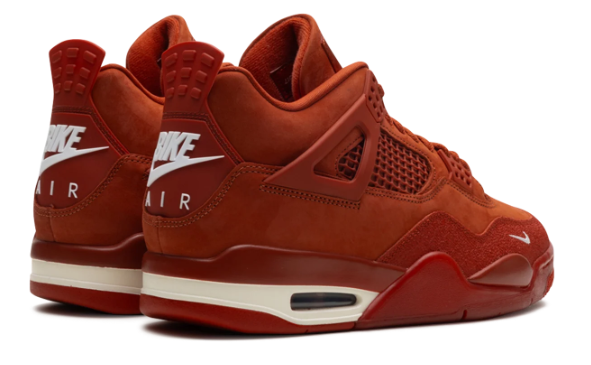 Nigel Sylvester x Air Jordan 4 Retro OG SP 'Brick by Brick' Sneakers – Firewood Orange / Sail