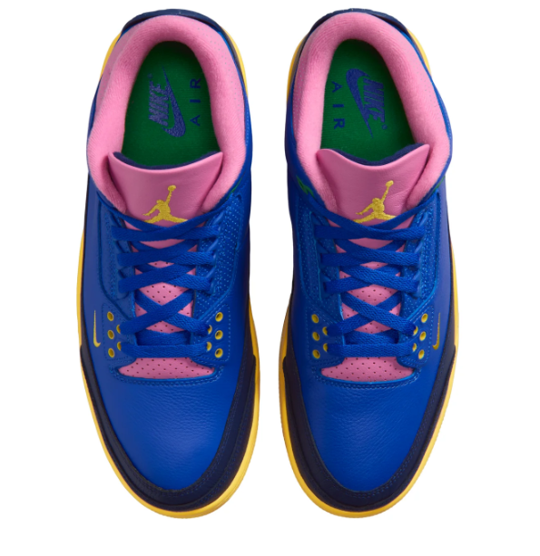 Air Jordan 3 Retro OG “Brazil” – Blue / Yellow / Pink