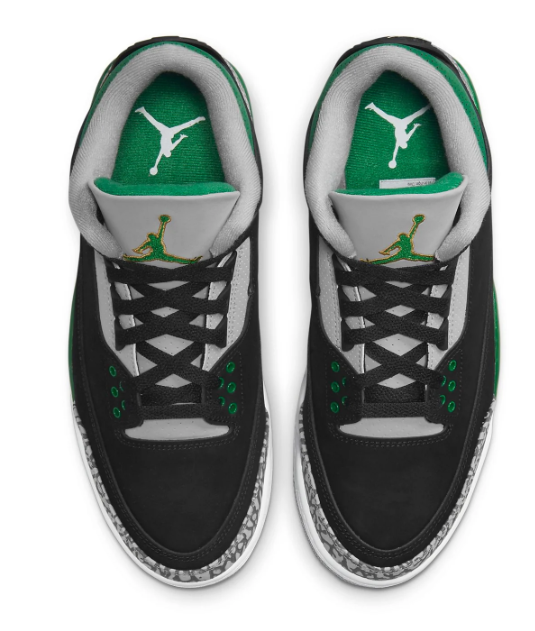 Air Jordan 3 Retro “Pine Green” – Black / Pine Green / Cement Grey