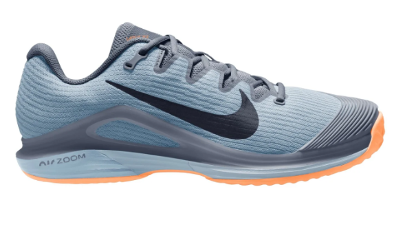 Nike Men's Vapor 12 Clay Court Tennis Shoes | Ashen Slate / Obsidian / Light Armory Blue