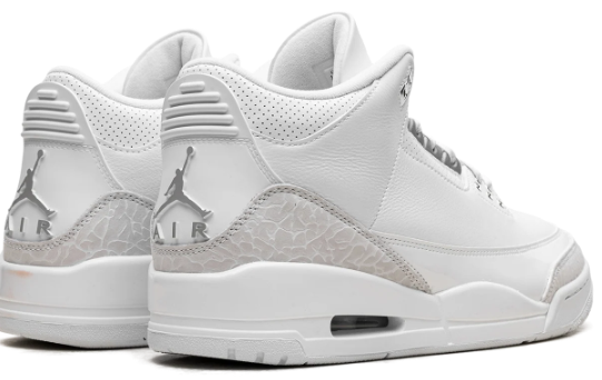 Air Jordan 3 “Pure Money” (2025) – White / Silver