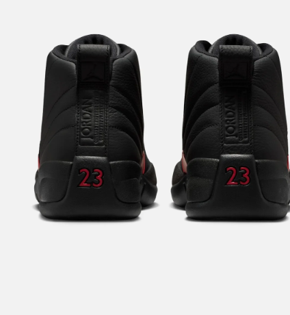 Air Jordan 12 Retro Sneakers – Black / Varsity Red