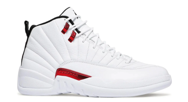 Air Jordan 12 Retro 'Twist' Sneakers - White / University Red / Black