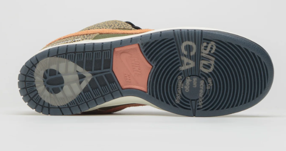 Nike SB x Arts-Rec Dunk Low Pro – Khaki / Amber Brown / Rough Green / Rust Pink