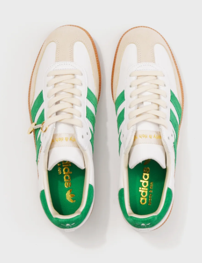 Sporty & Rich x adidas Samba OG "White / Jolly Green"