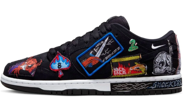 Nike x Neckface SB Dunk Low Pro Sneakers – Black – DQ4488-001