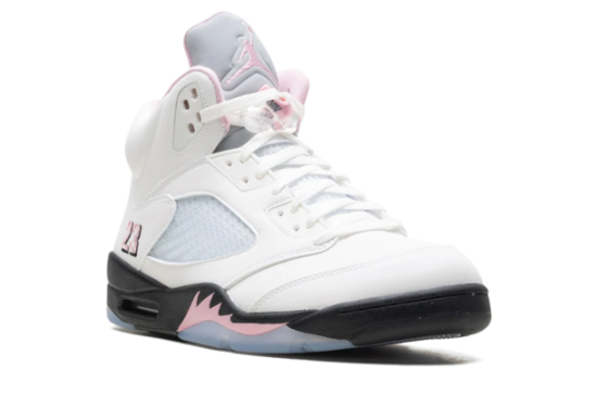 Air Jordan 5 OG 'Medium Soft Pink' Sneakers – White / Black / Pink