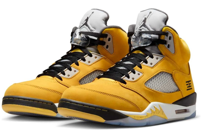 Air Jordan 5 'Tokyo' Sneakers – Yellow / Black / Grey