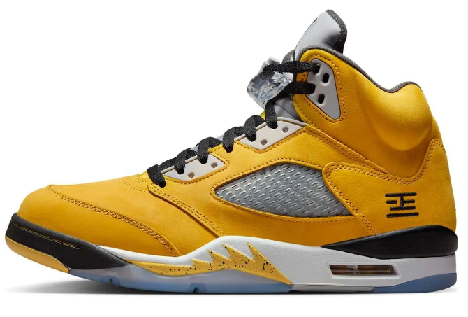 Air Jordan 5 'Tokyo' Sneakers – Yellow / Black / Grey