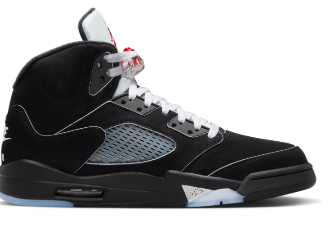 Air Jordan 5 Retro OG 'Black Metallic Reimagined' Sneakers – Black / Metallic Silver