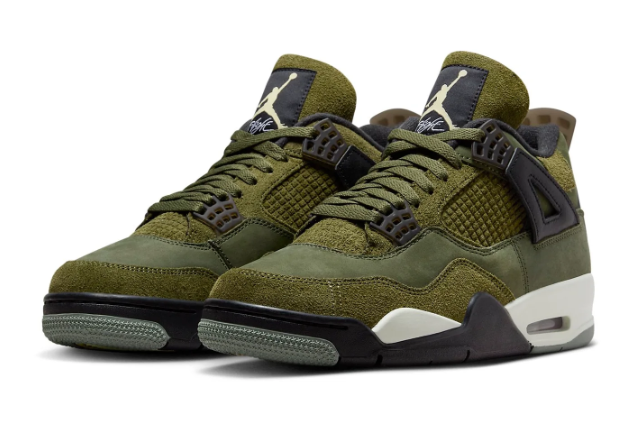 Air Jordan 4 Retro SE “Craft Olive” – Medium Olive / Black / Cream