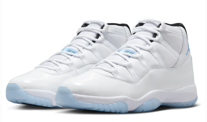 Air Jordan 11 'Legend Blue' Sneakers – White / Light Blue / Black
