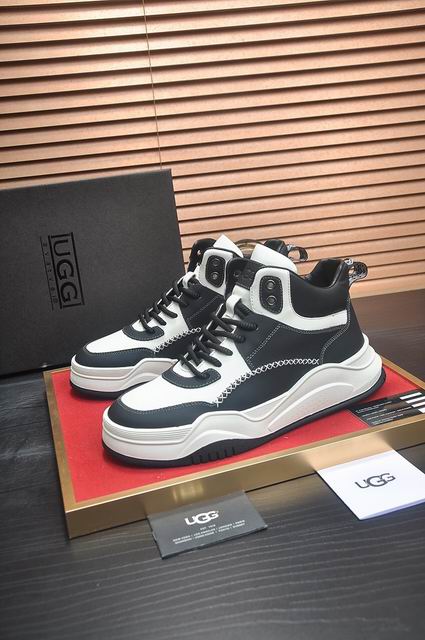UGG High-Top Chunky Sneakers – Black & White