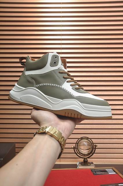 UGG Men's High-Top Chunky Sneakers – Olive Grey & White