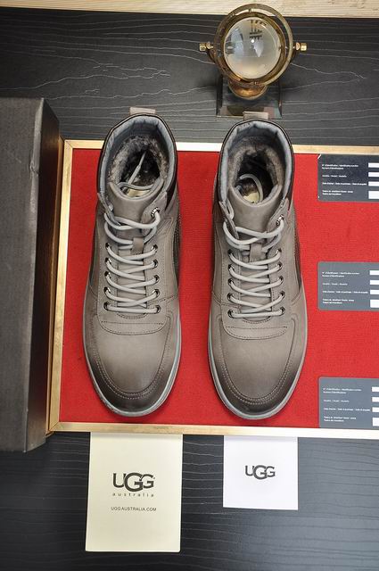 UGG Lined High-Top Sneakers – Grey & Charcoal