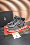 UGG Men's High-Top Sneakers – Grey & Black with Cream Sole