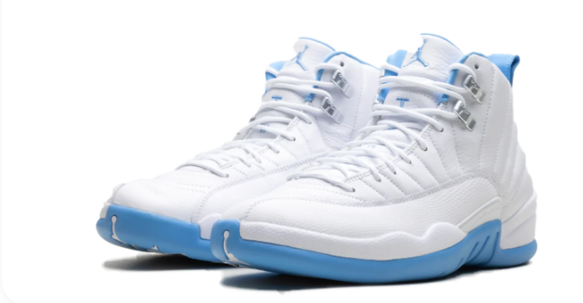 Air Jordan 12 “Melo” (2025) – White / Light Blue