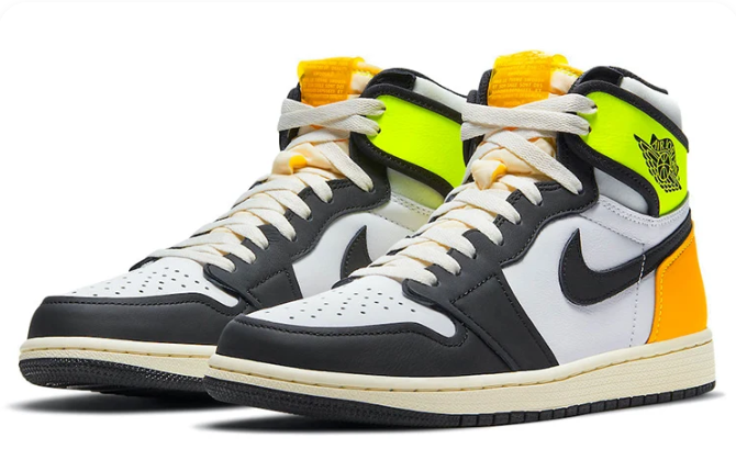 Air Jordan 1 Retro High OG “Volt Gold” – White, Black & Volt