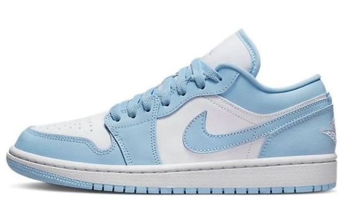 Air Jordan 1 Low “Ice Blue” Women's Sneakers – White & Light Blue | DC0774-141