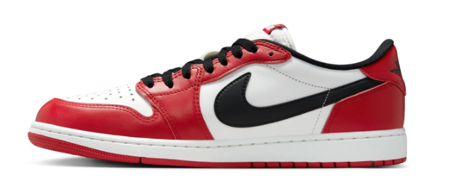 Air Jordan 1 Retro Low OG Men's Sneakers – Red / White / Black