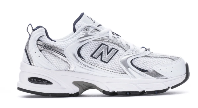 New Balance 530 Women's Wide – White & Silver