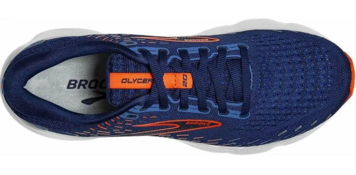 Brooks Glycerin 20 Men's Running Shoes – Navy & Orange