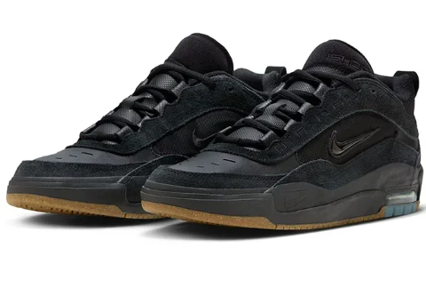 Nike SB Air Max Ishod Wair Skate Shoes, Black / Gum