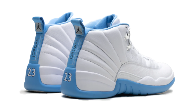 Air Jordan 12 “Melo” (2025) – White / Light Blue