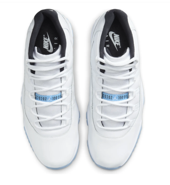 Air Jordan 11 'Legend Blue' Sneakers – White / Light Blue / Black