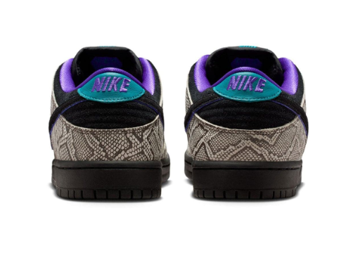 Nike SB Dunk Low x Dashawn Jordan "Copperhead" Black / Fierce Purple