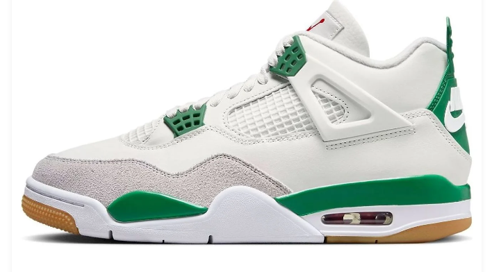 Air Jordan 4 Retro SB “Pine Green” – White / Pine Green / Light Grey