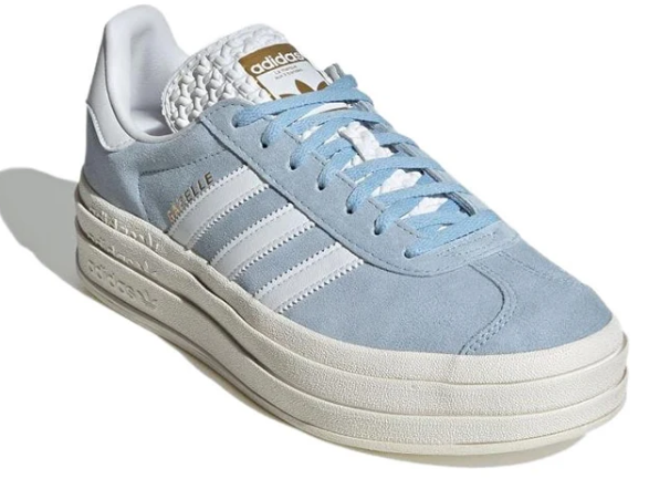 adidas Gazelle Bold “Clear Sky” Women's Platform Sneakers – Blue & White | ID6991