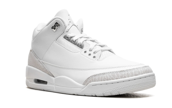Air Jordan 3 “Pure Money” (2025) – White / Silver