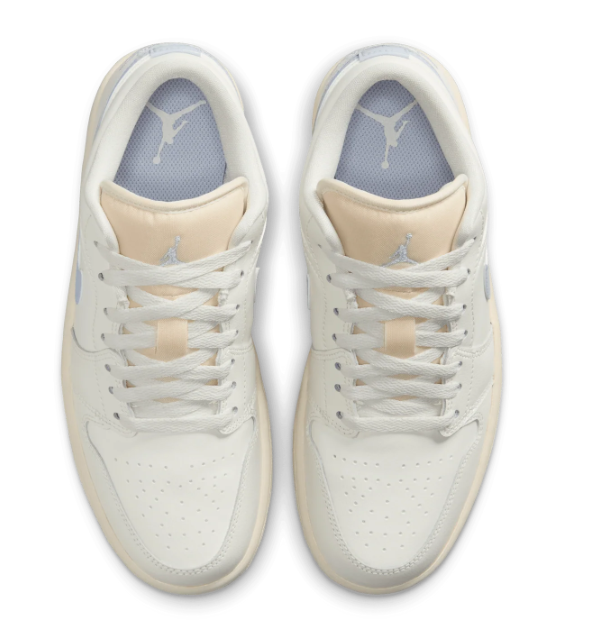 Women's Air Jordan 1 Low "Ghost", Sail/Light Blue